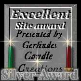 Gerlinde's Candle Creations - Excellent Site Award - Silver