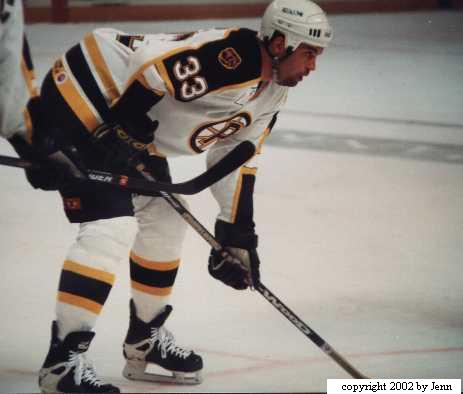 In game shot of Joel with the Providence Bruins