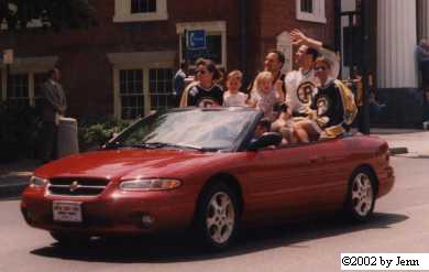 Joel and Kim. 1999.  Calder Cup Victory Parade.
